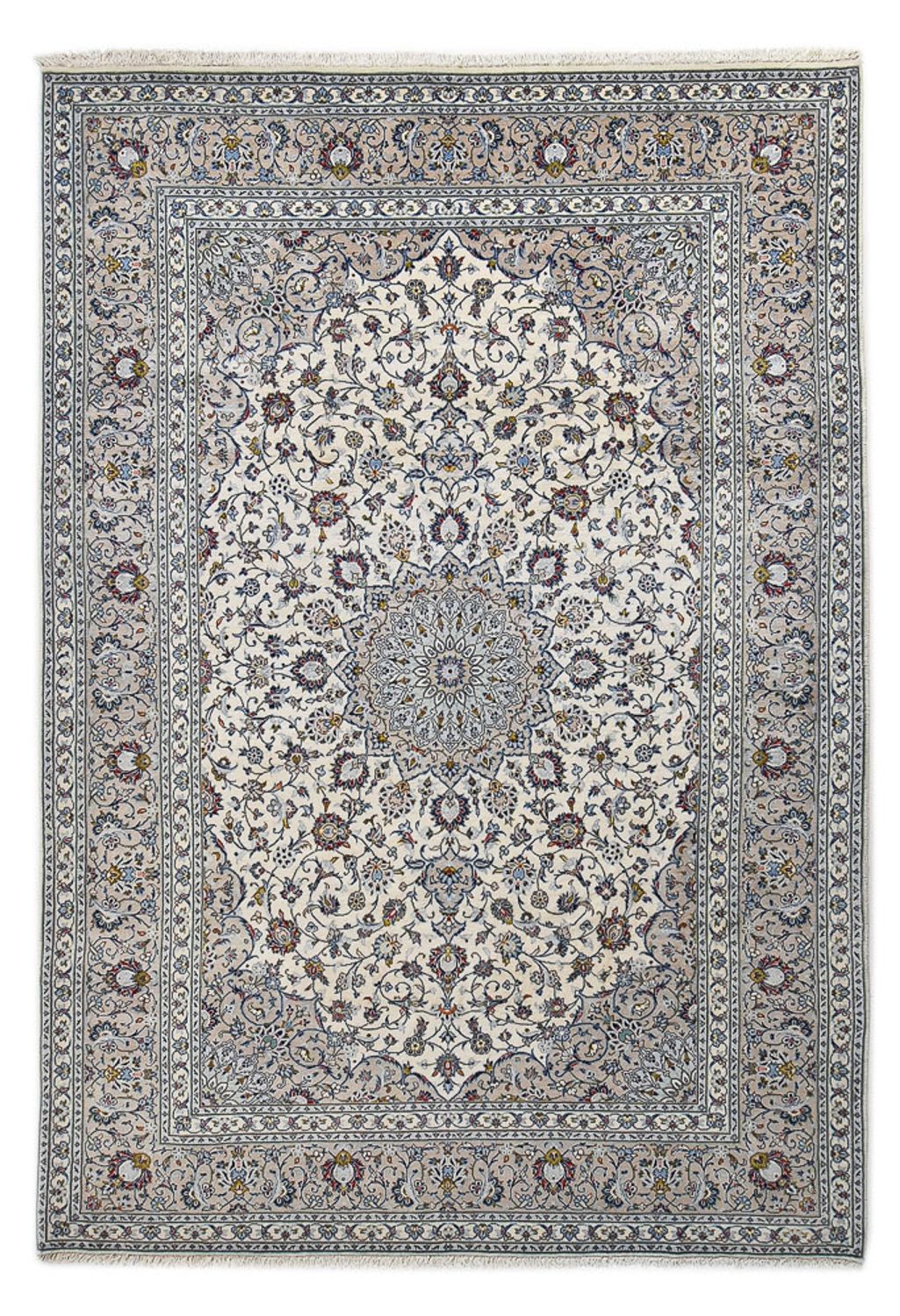 Perserteppich - Keshan - Royal - 354 x 244 cm - grau