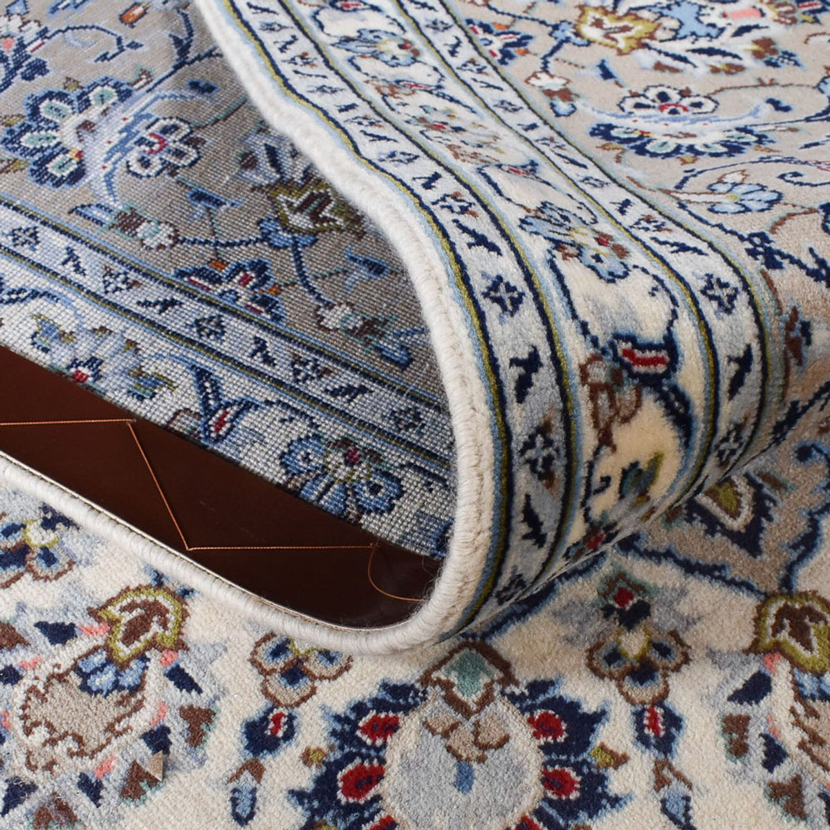 Perserteppich - Keshan - Royal - 354 x 240 cm - grau