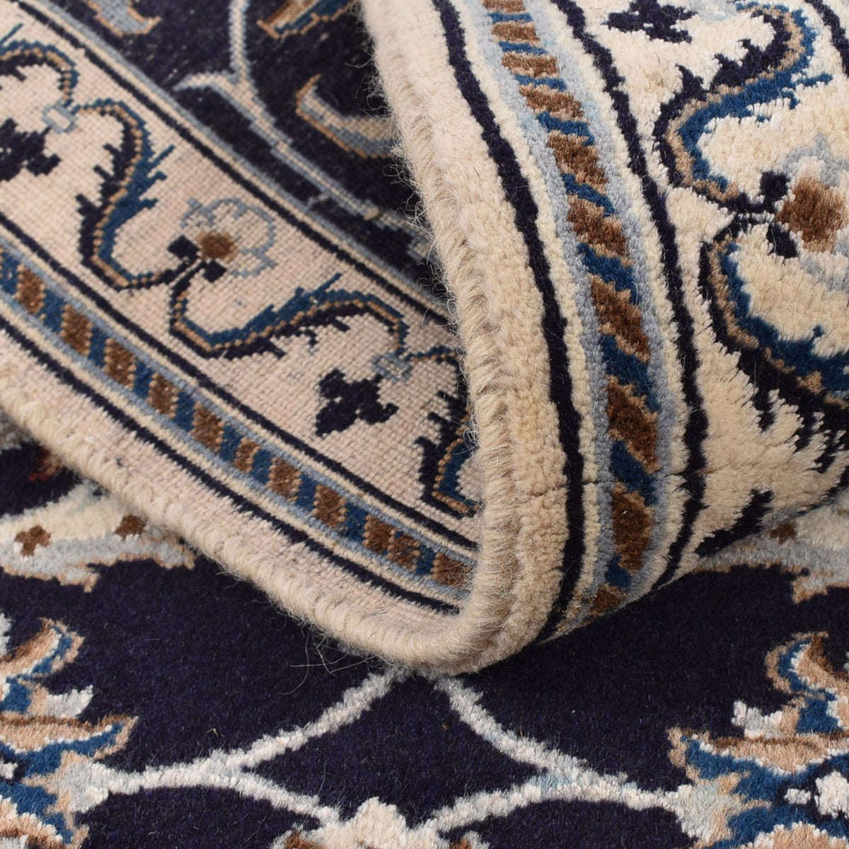 Läufer Perser - Nain - Royal - 186 x 65 cm - dunkelblau