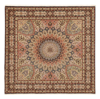 Perserteppich - Täbriz - Royal - 263 x 252 cm - dunkelbeige