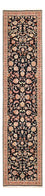 Läufer Perser - Täbriz - Premium - 300 x 67 cm - dunkelblau