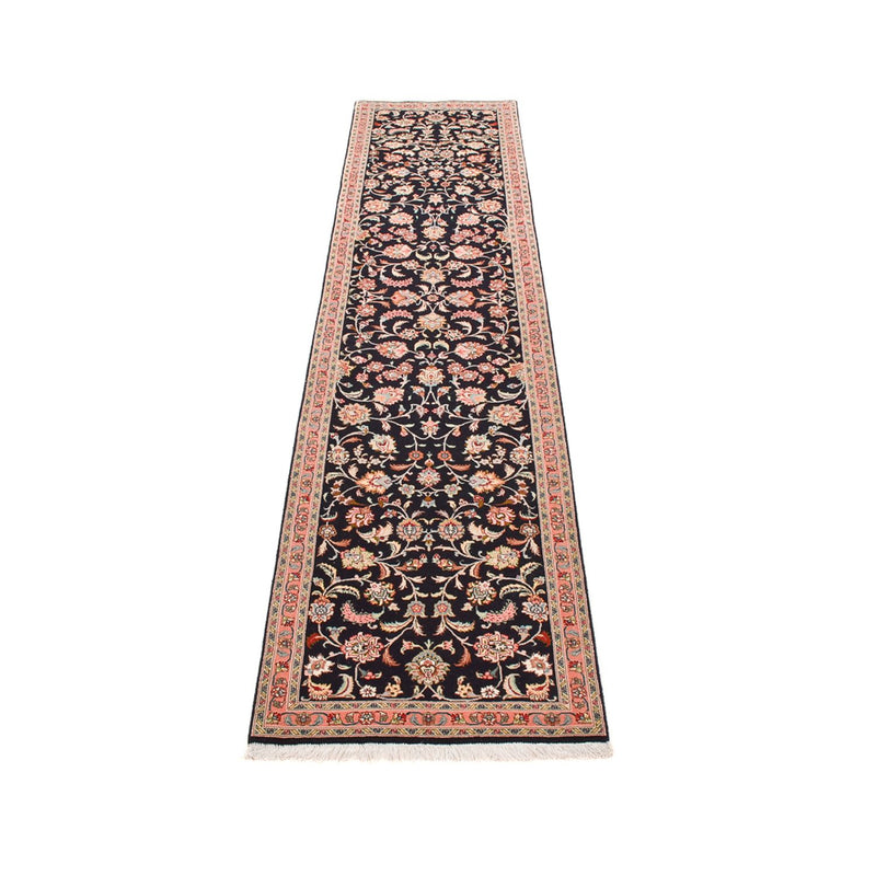 Läufer Perser - Täbriz - Premium - 300 x 67 cm - dunkelblau