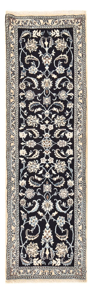 Läufer Perser - Nain - Royal - 203 x 62 cm - dunkelblau