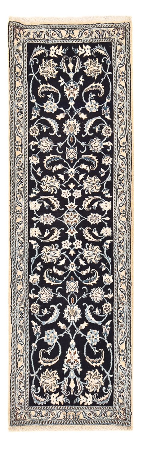 Läufer Perser - Nain - Royal - 203 x 62 cm - dunkelblau