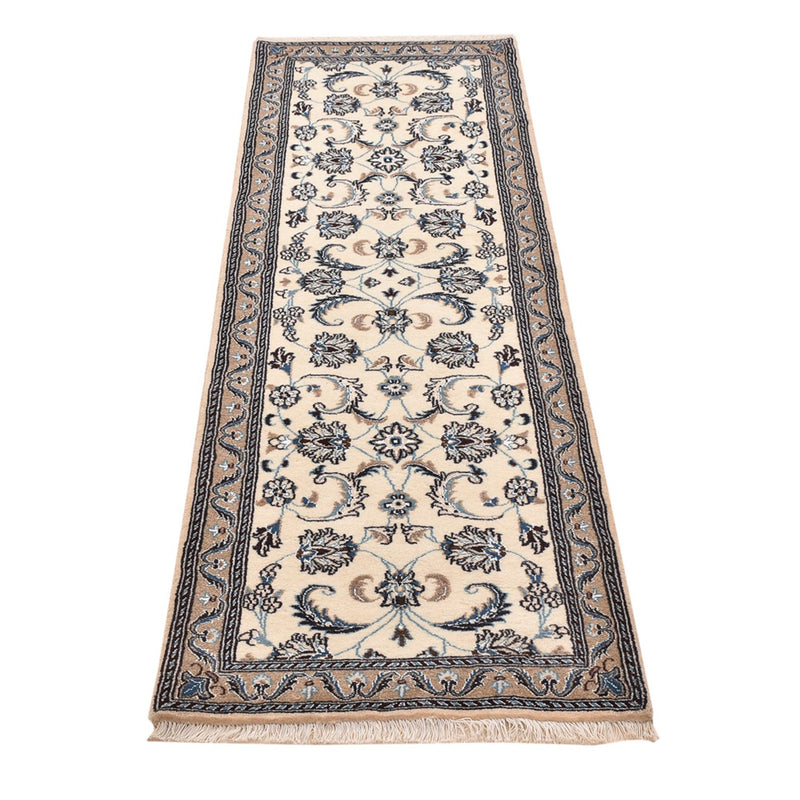 Läufer Perser - Nain - Royal - 202 x 63 cm - creme