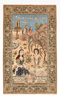 Perserteppich - Ghom - Royal - 220 x 138 cm - mehrfarbig