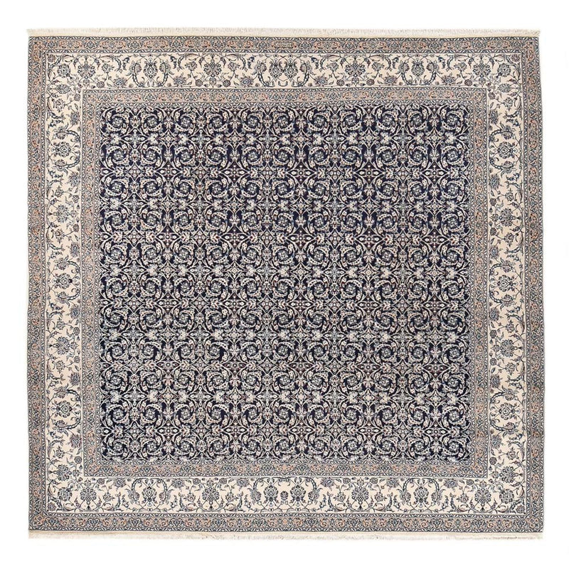 Perserteppich - Nain - Premium quadratisch  - 342 x 340 cm - dunkelblau