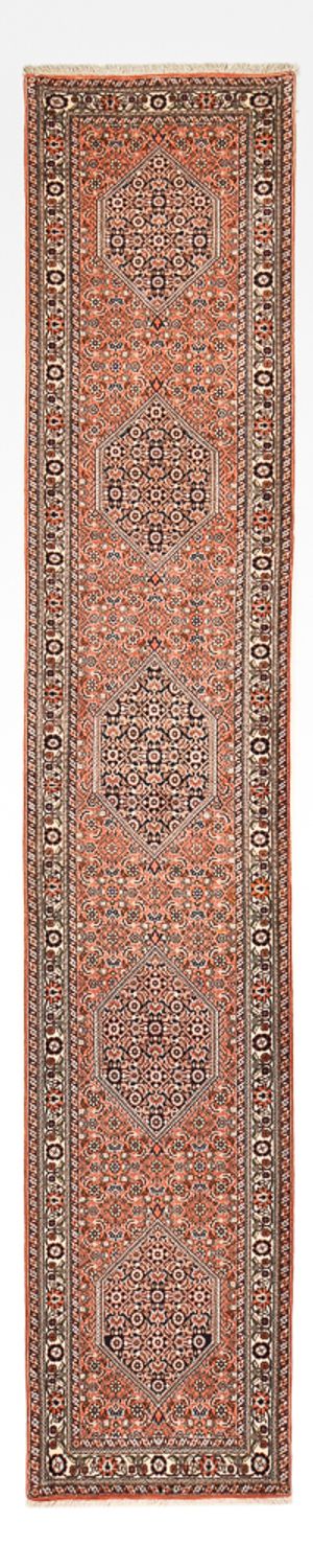 Läufer Perser - Bidjar - 380 x 69 cm - terrakotta