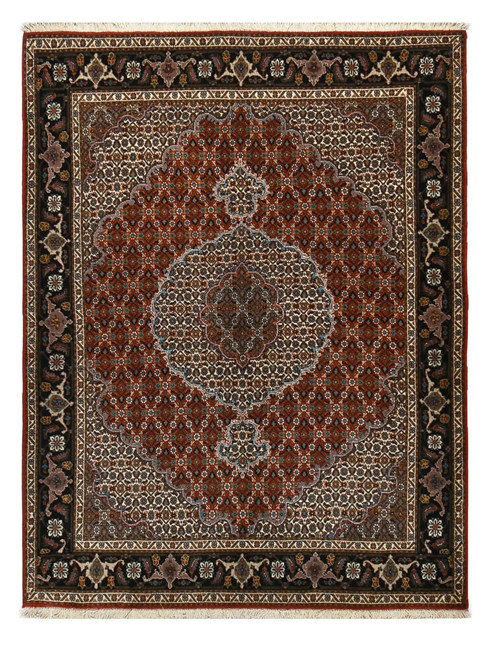 Perserteppich - Täbriz - Royal - 198 x 151 cm - hellrot