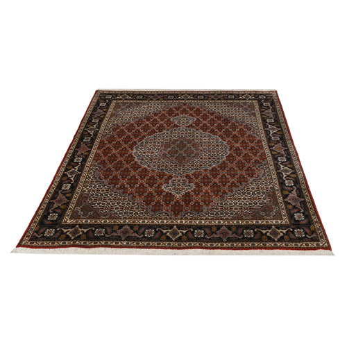 Perserteppich - Täbriz - Royal - 198 x 151 cm - hellrot