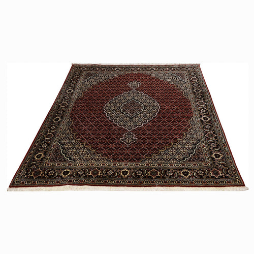 Perserteppich - Täbriz - Royal - 202 x 154 cm - dunkelrot