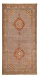 Läufer Perser - Täbriz - Royal - 403 x 200 cm - hellbraun