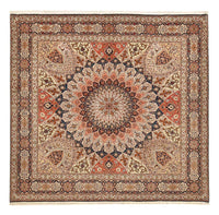 Perserteppich - Täbriz - Royal quadratisch  - 252 x 248 cm - dunkelbeige