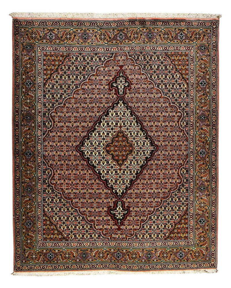 Perserteppich - Täbriz - Royal - 190 x 155 cm - hellrot