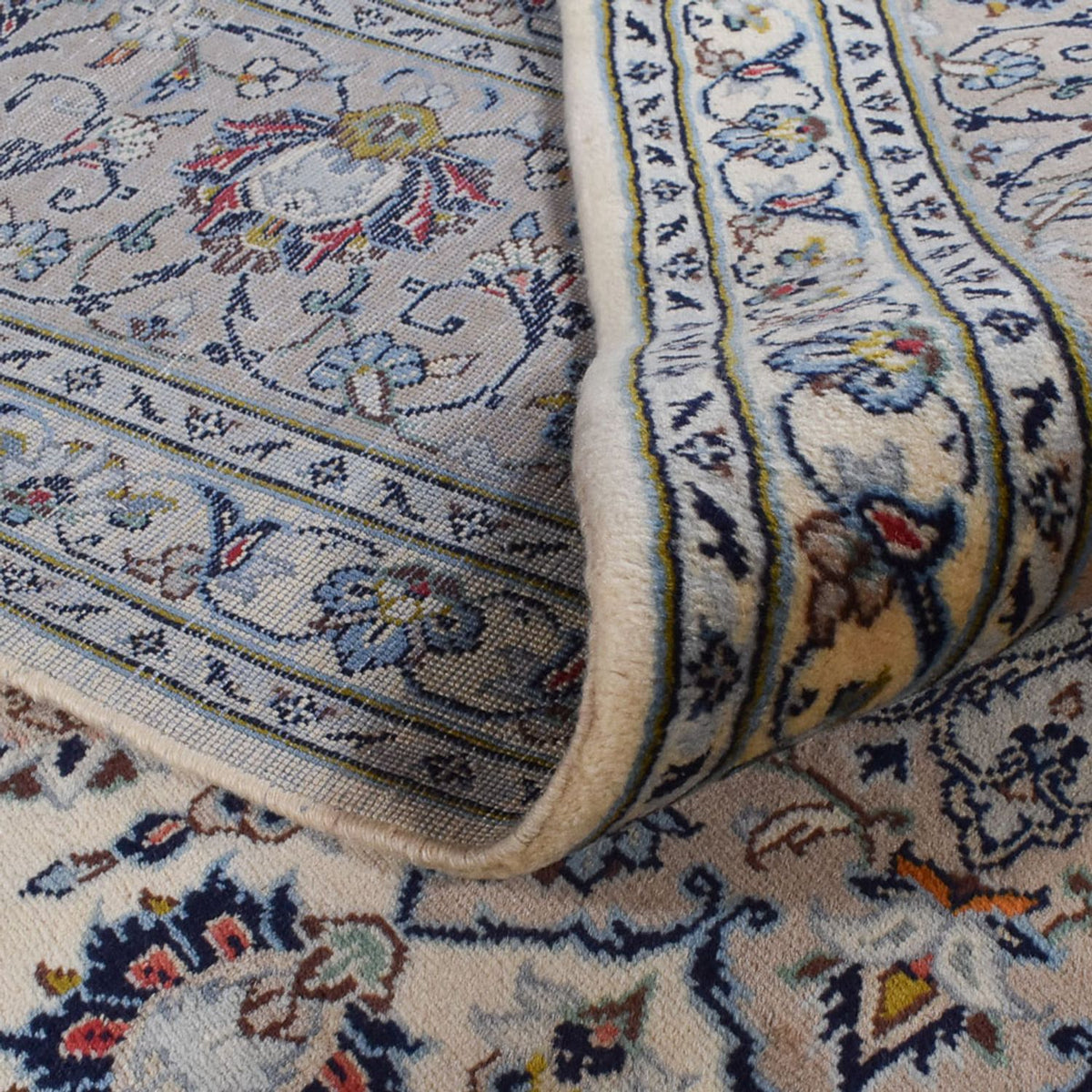 Perserteppich - Keshan - Royal - 352 x 245 cm - grau