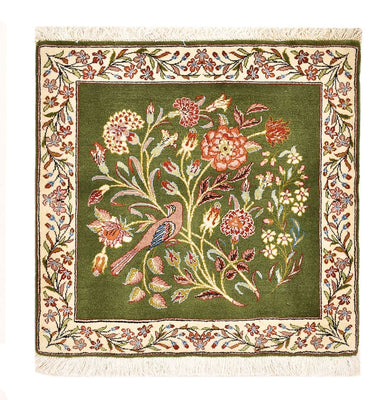 Perserteppich - Royal quadratisch  - 60 x 60 cm - grün