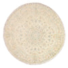 Täbriz - 60 Raj Teppich 250x250cm - Perserteppich - Rund / Beige / 250 x 250 cm Rund