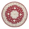 Täbriz - 60 Raj Teppich 250x250cm - Perserteppich - Rund / Rot / 250 x 250 cm Rund