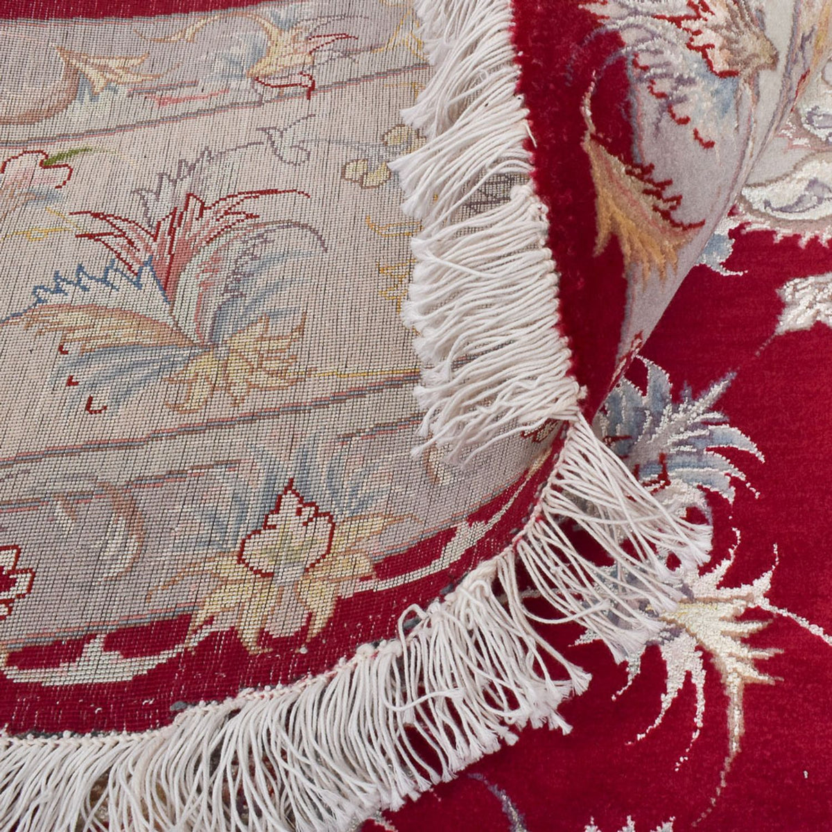 Perserteppich - Täbriz - Premium rund  - 250 x 250 cm - rot