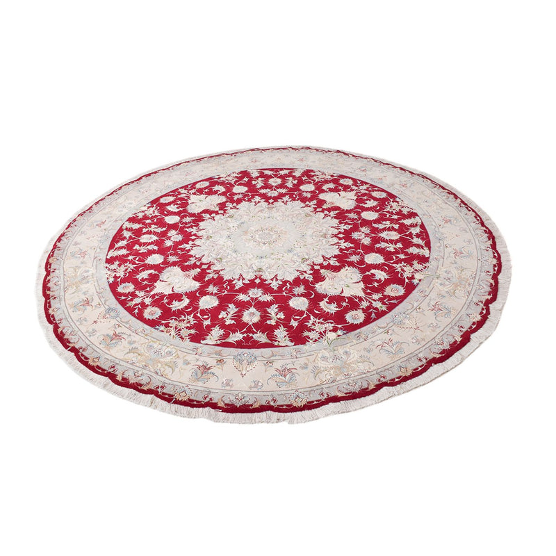 Perserteppich - Täbriz - Premium rund  - 250 x 250 cm - rot