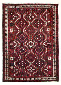 Gabbeh Teppich - Loribaft Perser - 302 x 222 cm - bordeauxrot