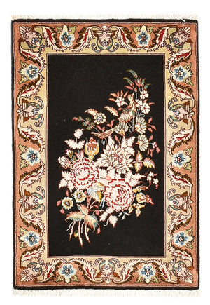 Perserteppich - Täbriz - Royal - 76 x 52 cm - dunkelblau