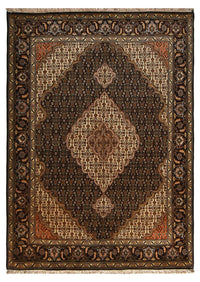 Perserteppich - Täbriz - Royal - 205 x 146 cm - dunkelbraun