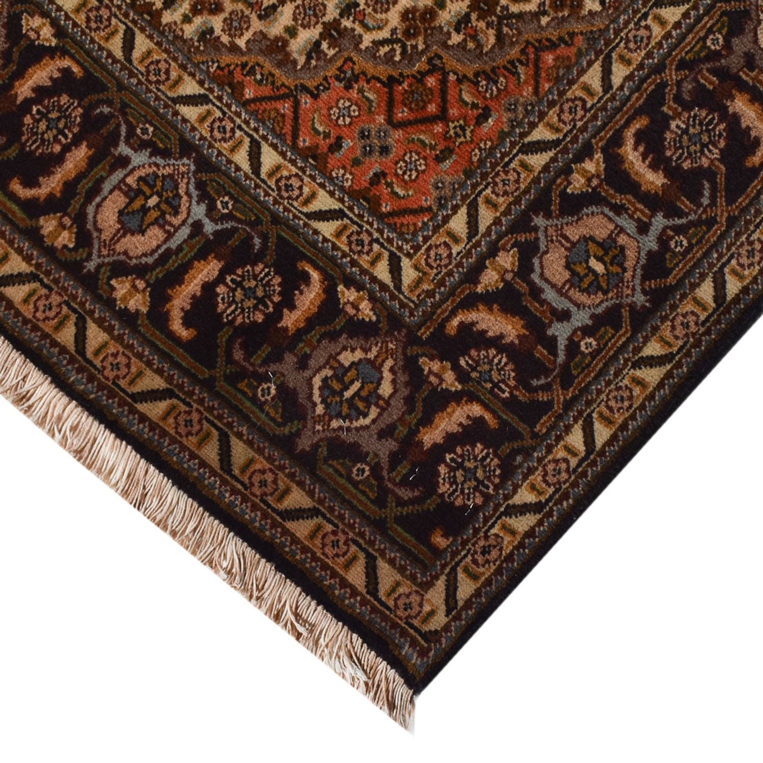 Perserteppich - Täbriz - Royal - 205 x 146 cm - dunkelbraun