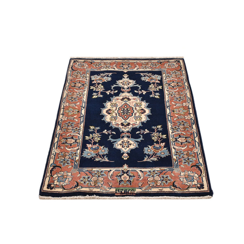 Perserteppich - Keshan - 132 x 85 cm - blau