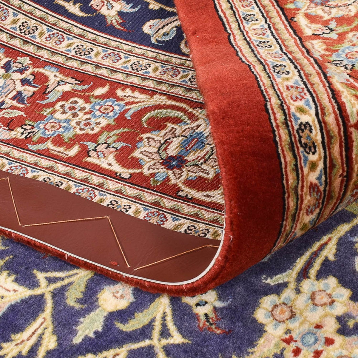 Perserteppich - Ghom - Royal - 203 x 133 cm - dunkelblau