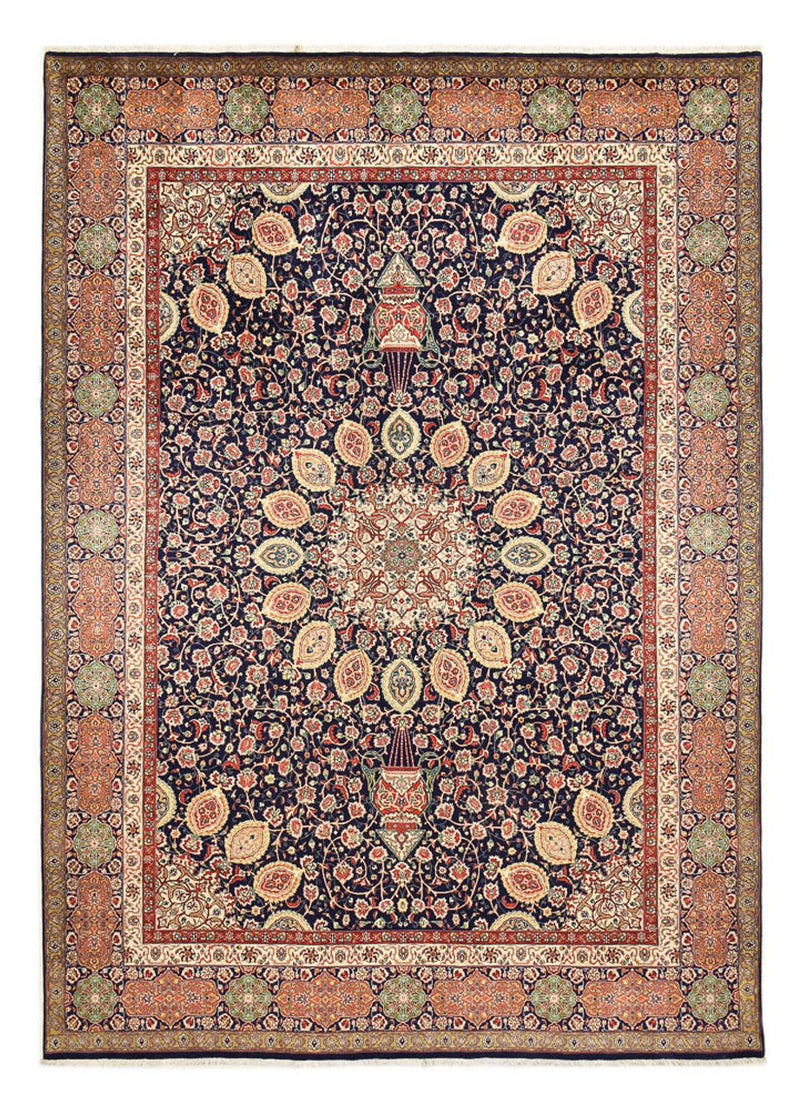 Perserteppich - Täbriz - Royal - 410 x 300 cm - dunkelblau