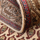 Läufer Perser - Täbriz - Royal - 427 x 97 cm - dunkelbeige