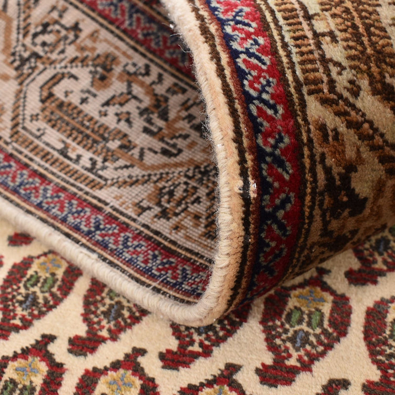 Läufer Perser - Täbriz - Royal - 427 x 97 cm - dunkelbeige