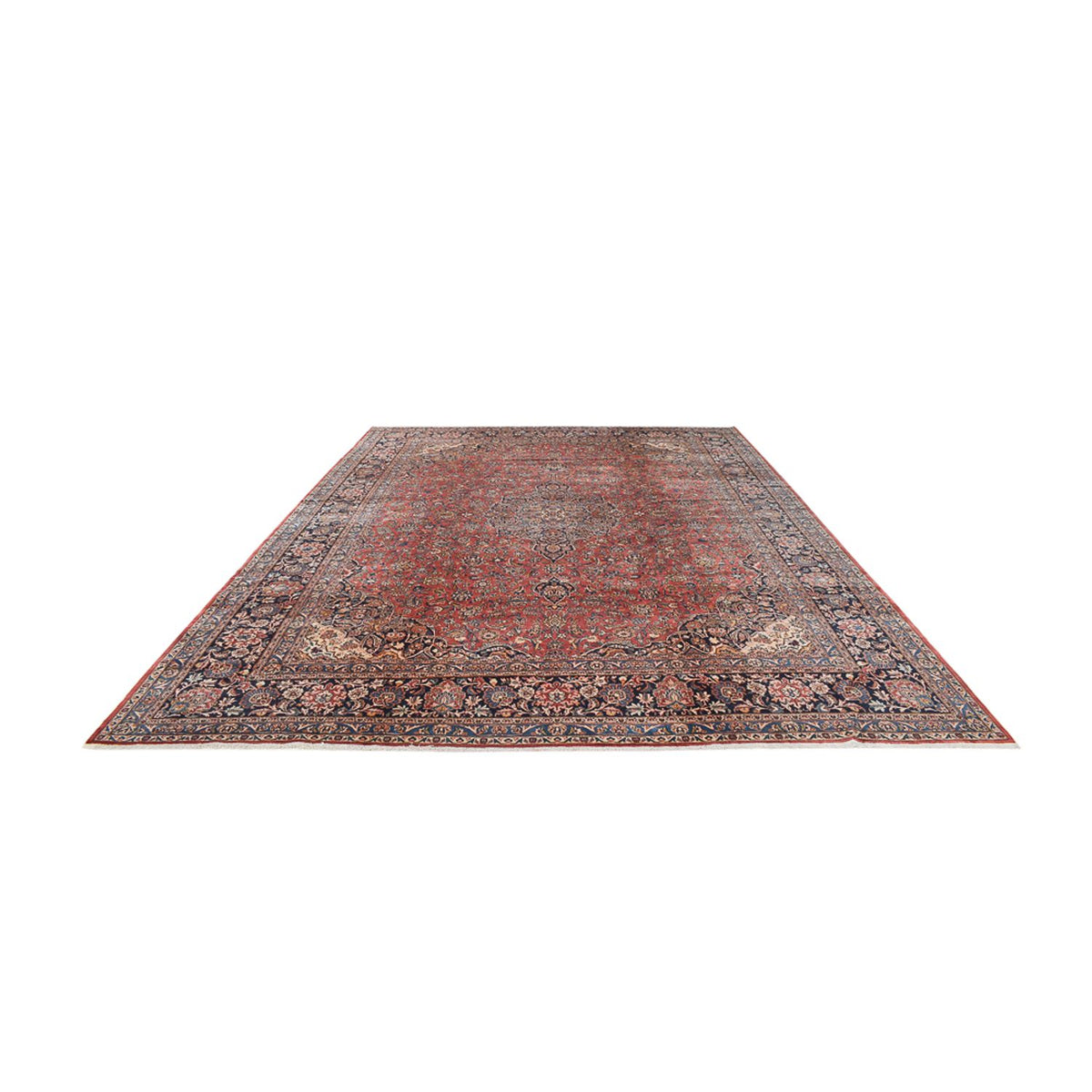 Perserteppich - Keshan - Royal - 445 x 333 cm - hellrot