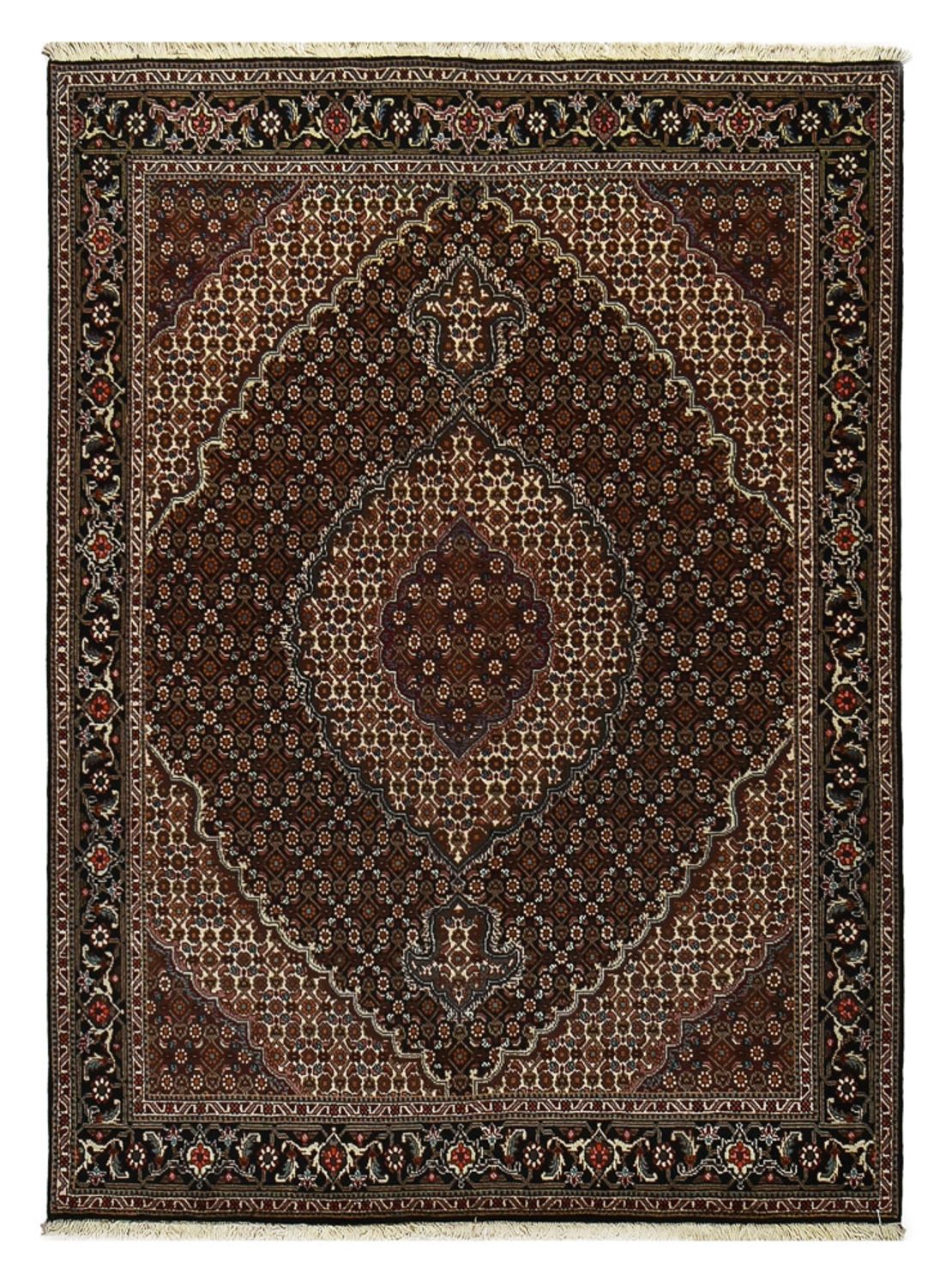 Perserteppich - Täbriz - Royal - 204 x 150 cm - dunkelbraun