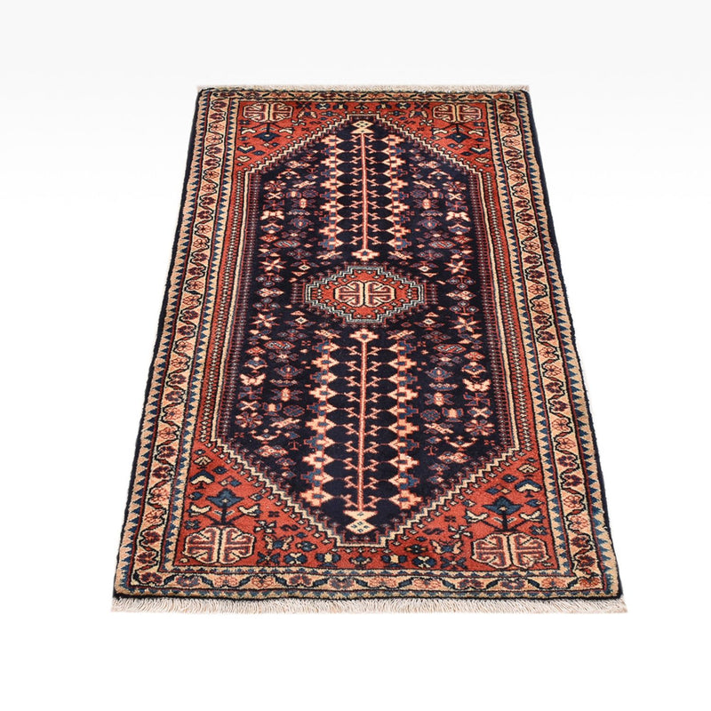 Perserteppich - Nomadic - 123 x 62 cm - bordeauxrot
