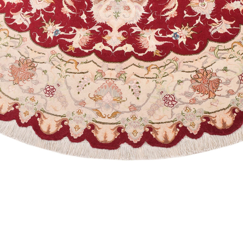 Perserteppich - Täbriz - Royal rund  - 200 x 200 cm - mehrfarbig