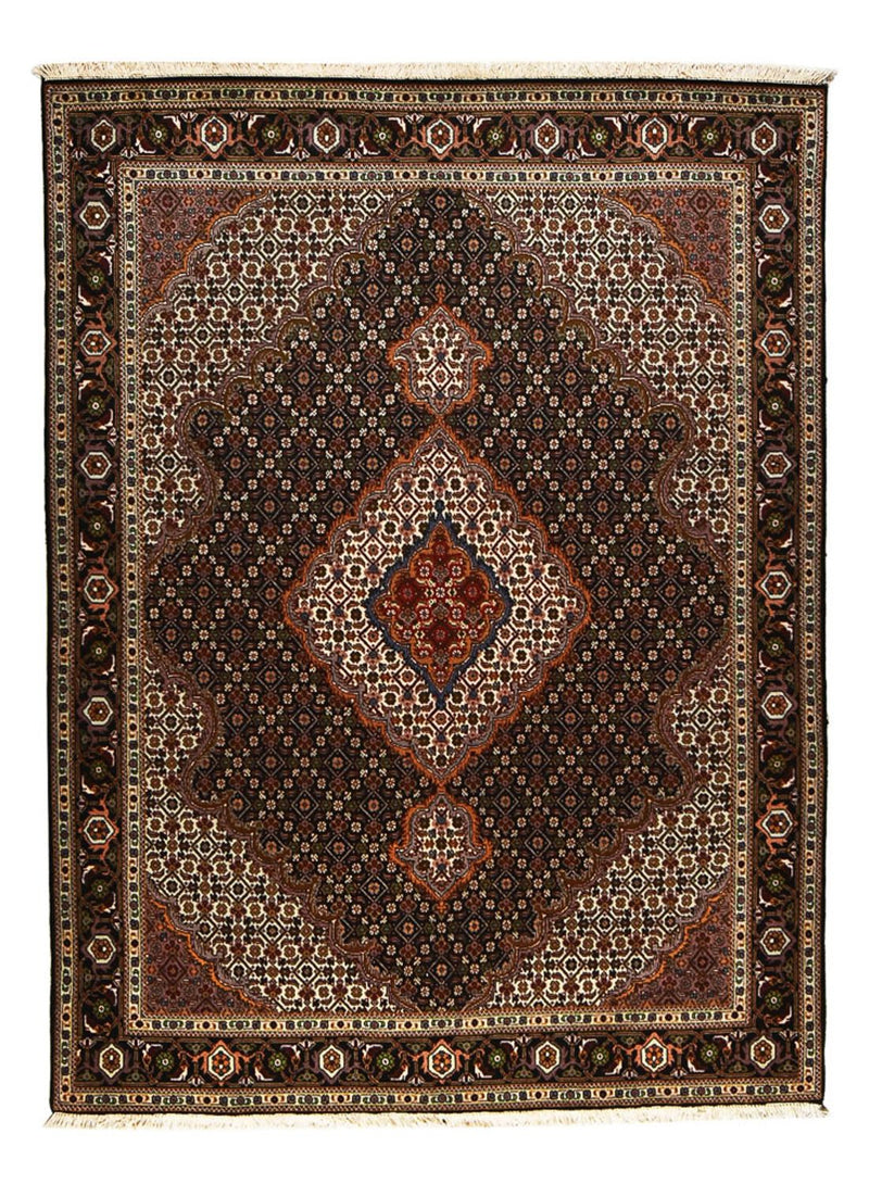 Perserteppich - Täbriz - Royal - 204 x 152 cm - dunkelbraun