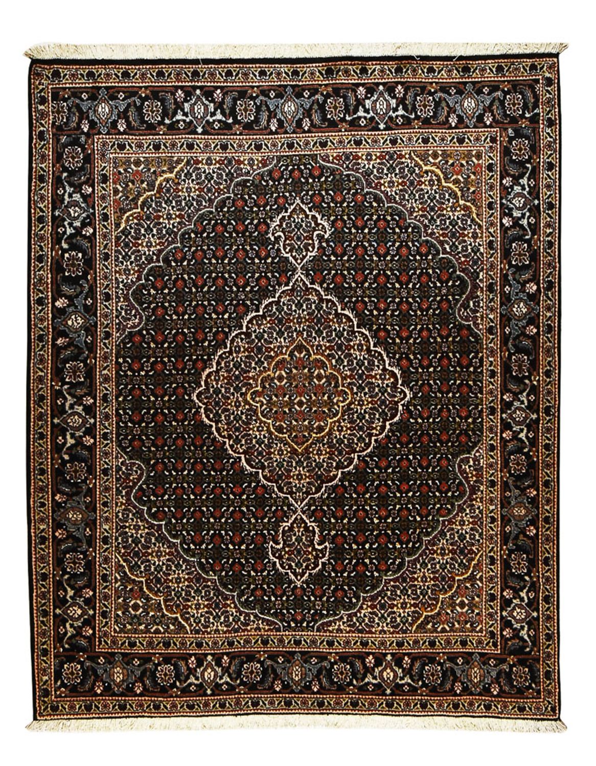 Perserteppich - Täbriz - Royal - 192 x 153 cm - dunkelbraun