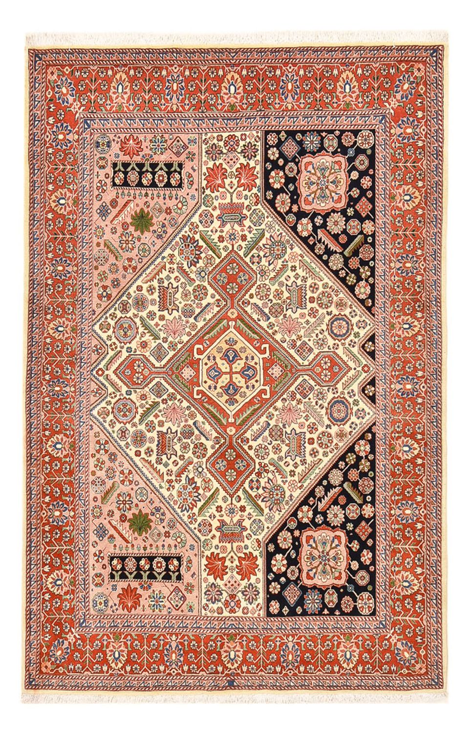 Gabbeh Teppich - Kaschkuli Perser - 211 x 143 cm - mehrfarbig