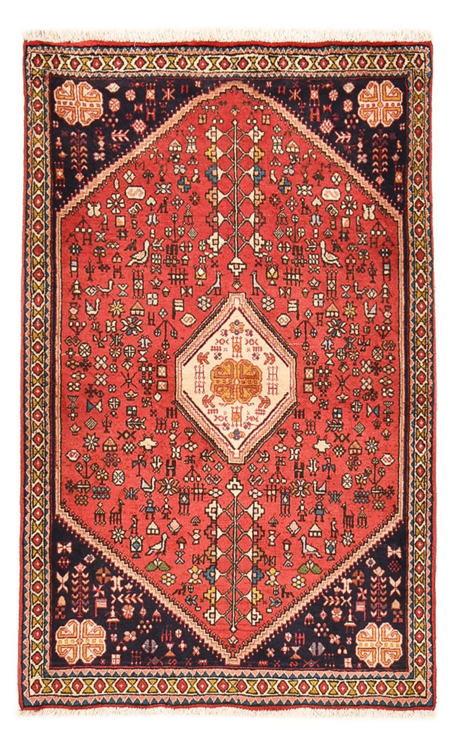 Perserteppich - Nomadic - 148 x 97 cm - rot
