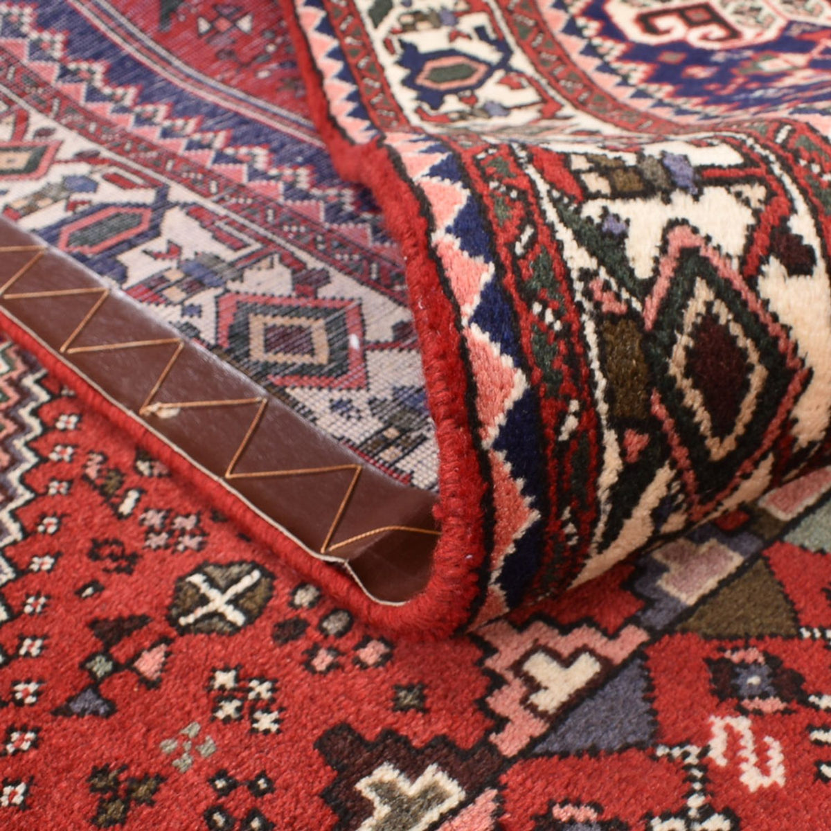 Perserteppich - Nomadic quadratisch  - 202 x 201 cm - rot