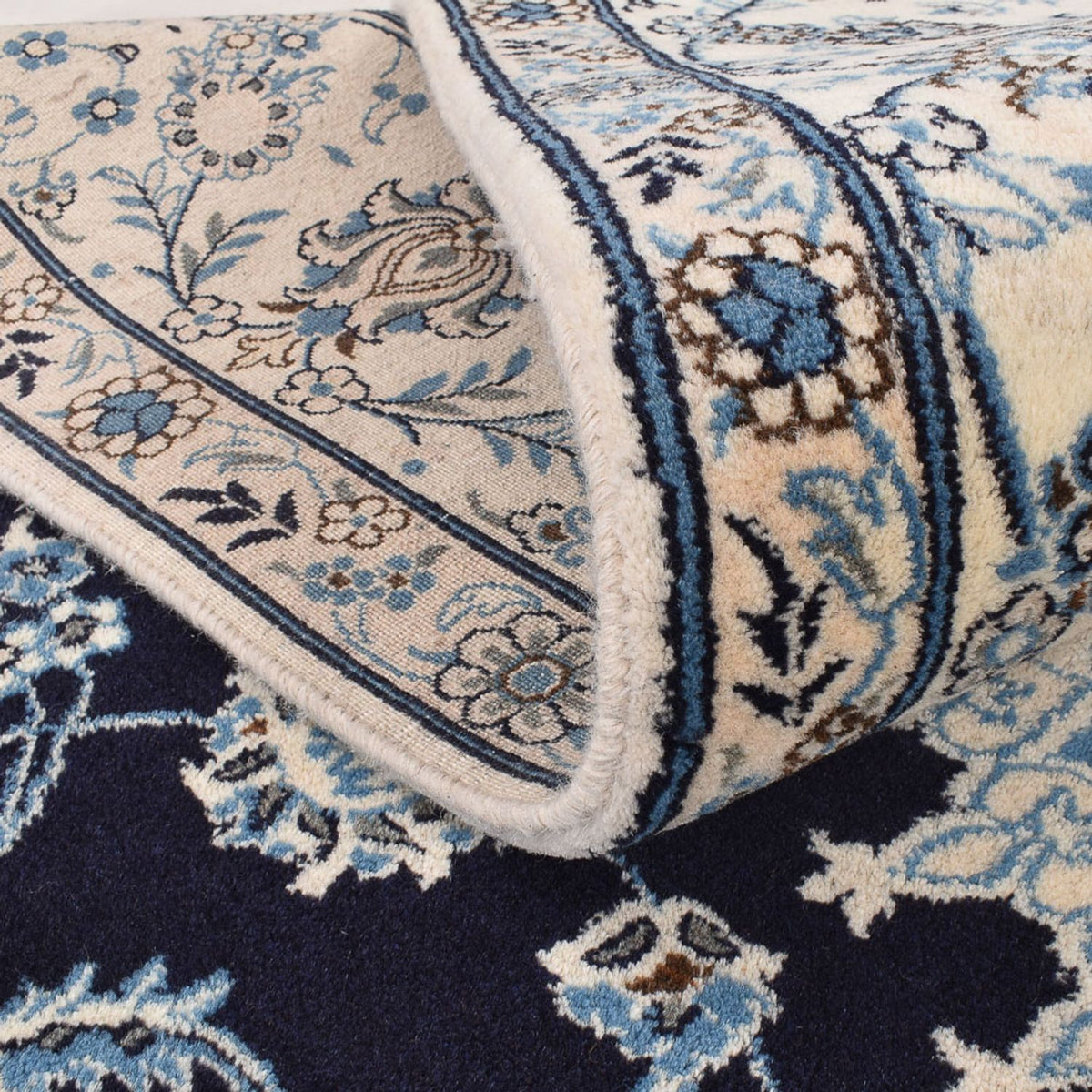 Perserteppich - Nain - 300 x 250 cm - dunkelblau