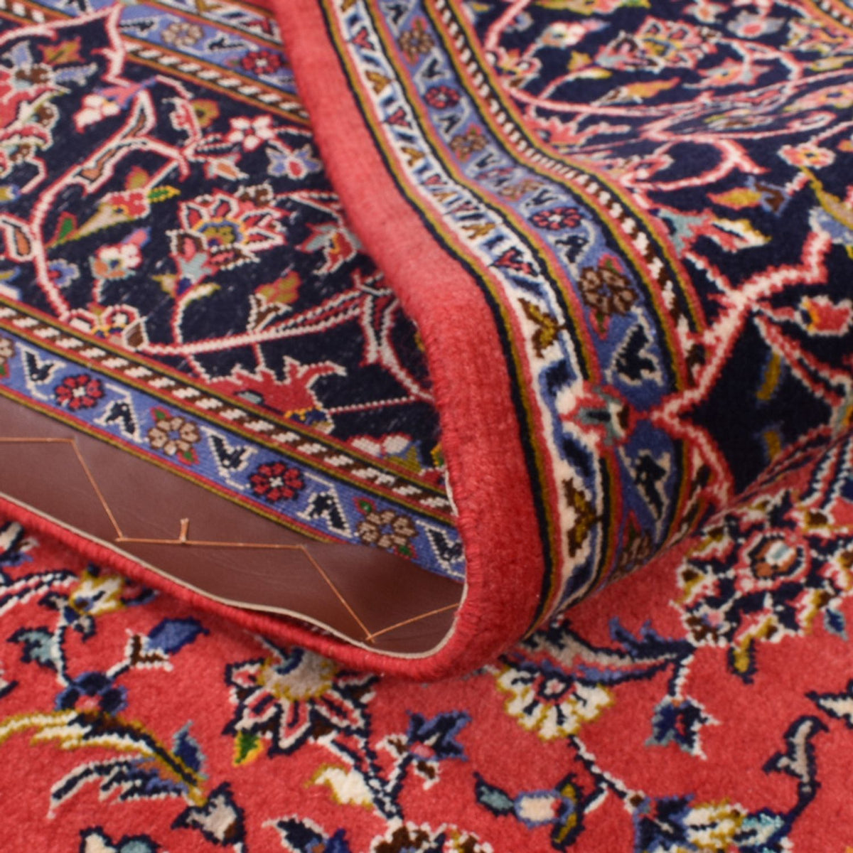 Perserteppich - Keshan - 222 x 142 cm - hellrot