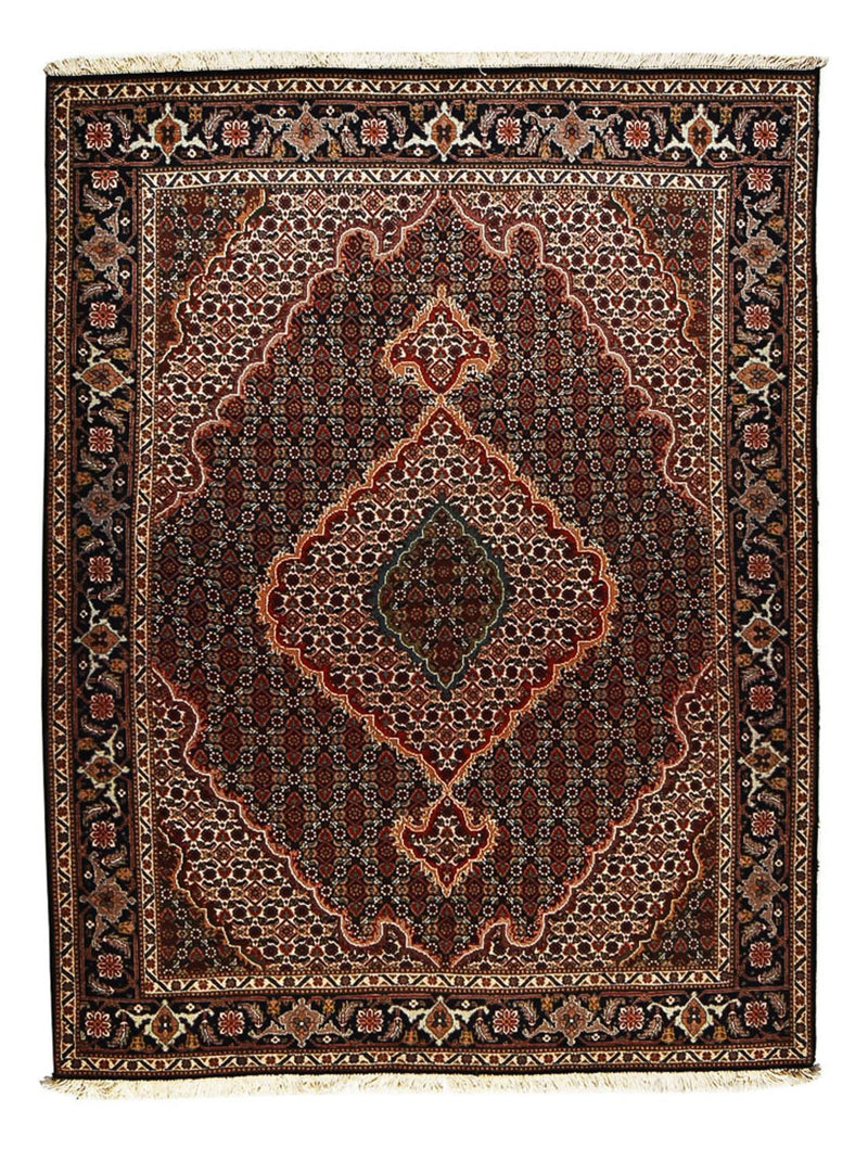Perserteppich - Täbriz - Royal - 198 x 150 cm - dunkelbraun