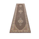 Läufer Perser - Täbriz - Royal - 396 x 82 cm - dunkelbeige