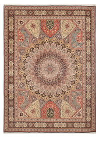 Perserteppich - Täbriz - Royal - 396 x 298 cm - dunkelbeige