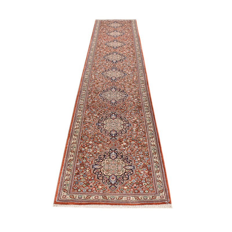 Läufer Gabbeh - Kaschkuli Perser - 405 x 80 cm - dunkelbeige