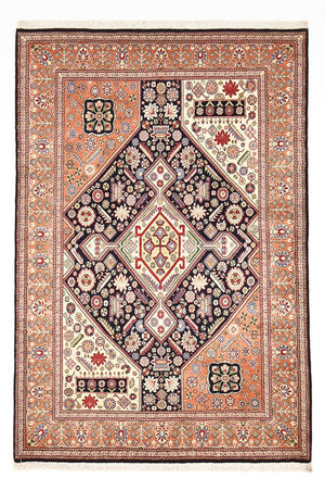 Gabbeh Teppich - Kaschkuli Perser - 205 x 144 cm - dunkelblau