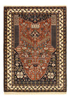 Kaschkuli Teppich 111x154cm - Perserteppich - Rechteckig / Mehrfarbig / 111 x 154 cm Rechteckig